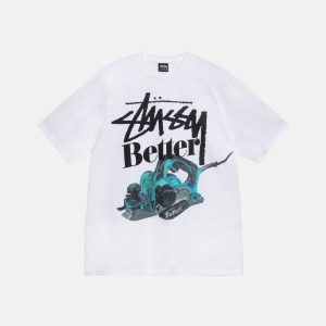 STÜSSY & BETTER GIFT SHOP BUILT BETTER TEE