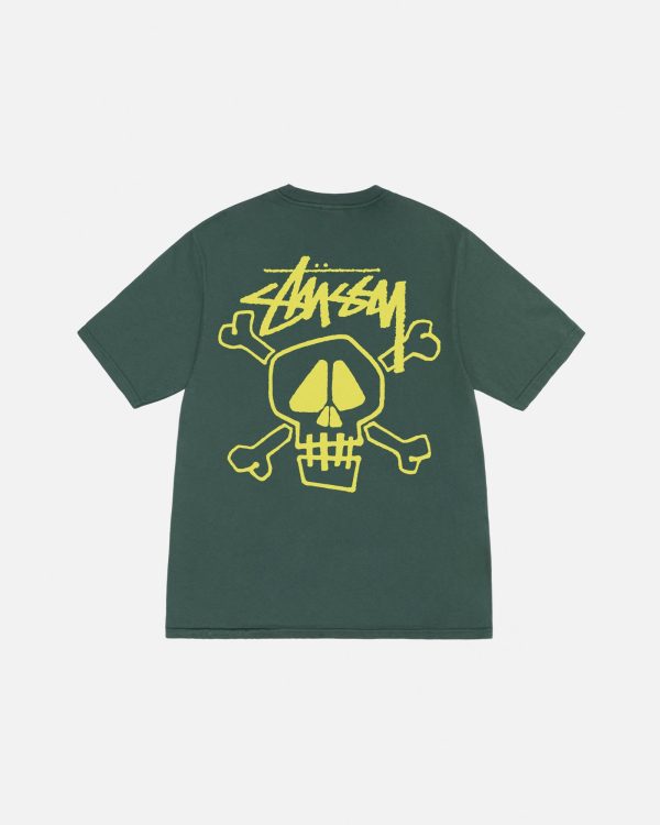 SKULL & BONES TEE PIGMENT DYED