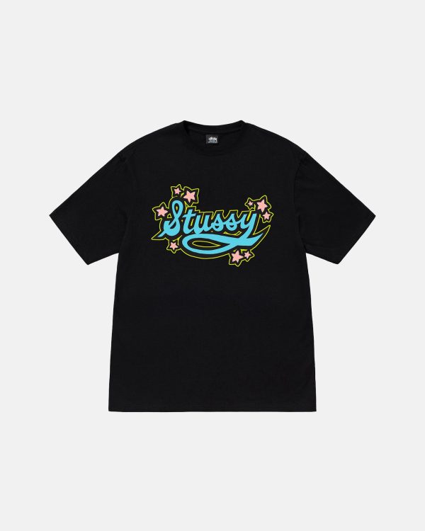 STAR SCRIPT TEE-BLACK