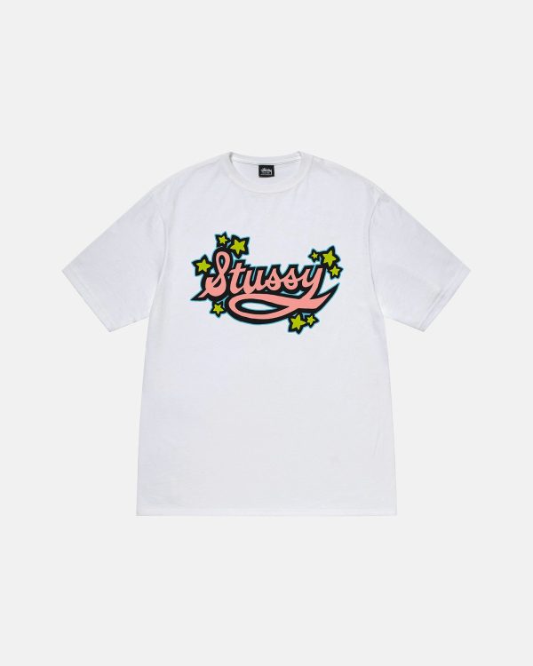 STAR SCRIPT TEE-WHITE