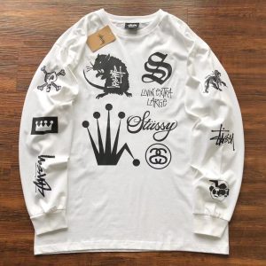 Stussy Crown Collage Full Sleeve T-Shirt